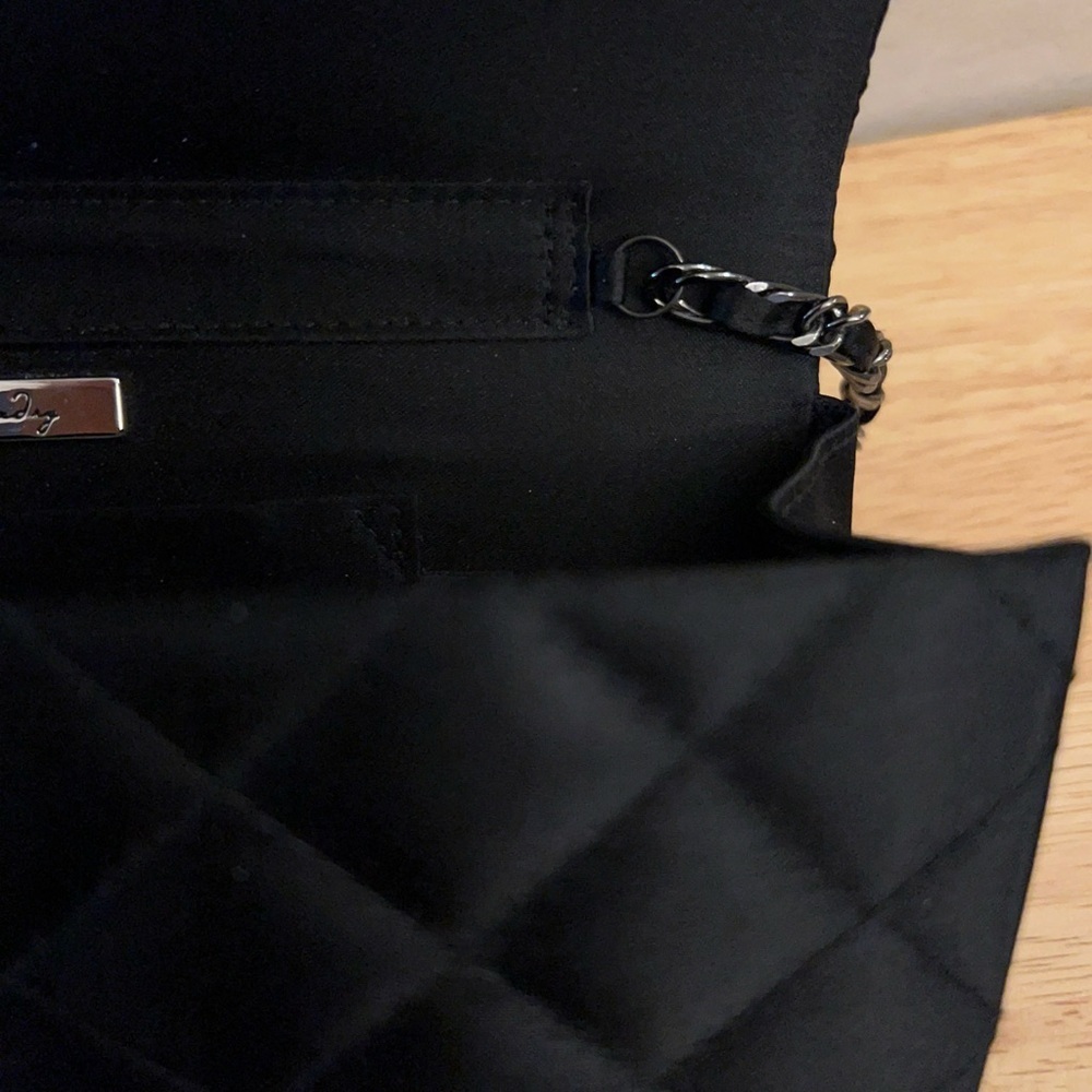 Kate Landry Chanel black quilted bag, Sophisticated Black Quilted Clutch - Picture 12 of 12